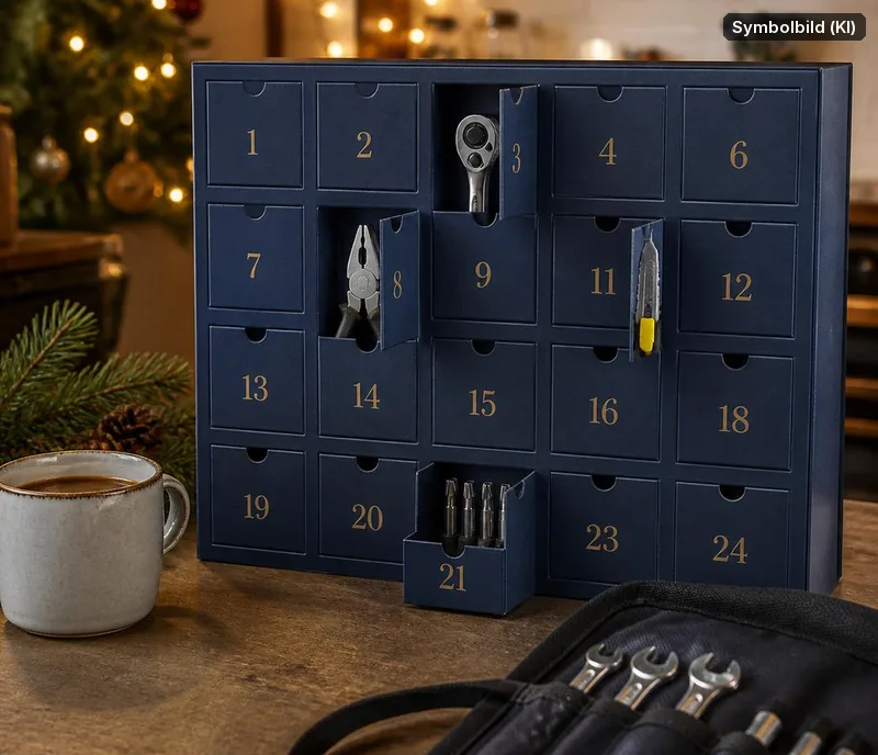Symbolbild, mit KI erstellt: Werkzeug-Adventskalender
