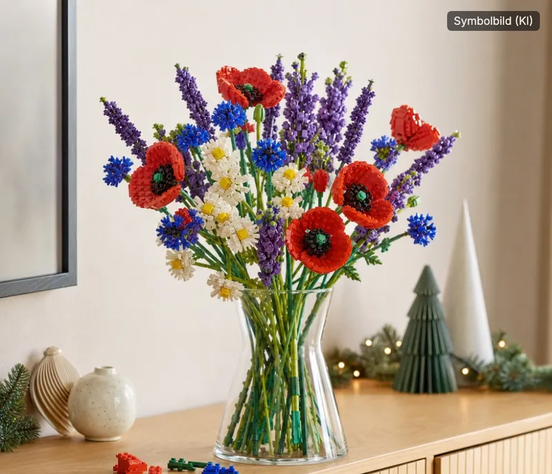 Symbolbild, mit KI erstellt: LEGO Botanicals Wildblumenstrauß (10313)