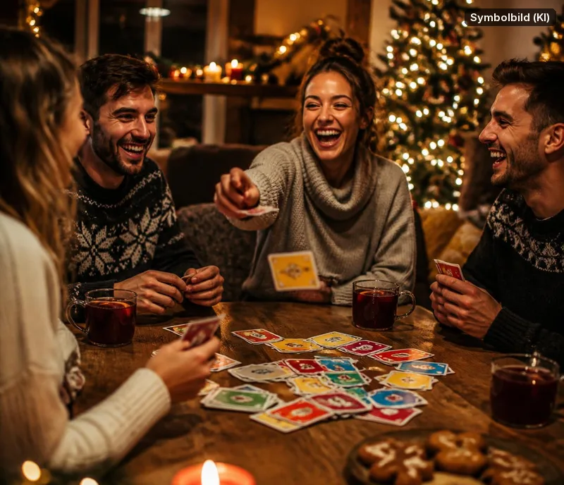 Symbolbild, mit KI erstellt: Kartenspiel bei Freunden